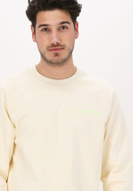 Beige SCOTCH & SODA Sweater UNISEX - CREW NECK SWEATER IN  - large