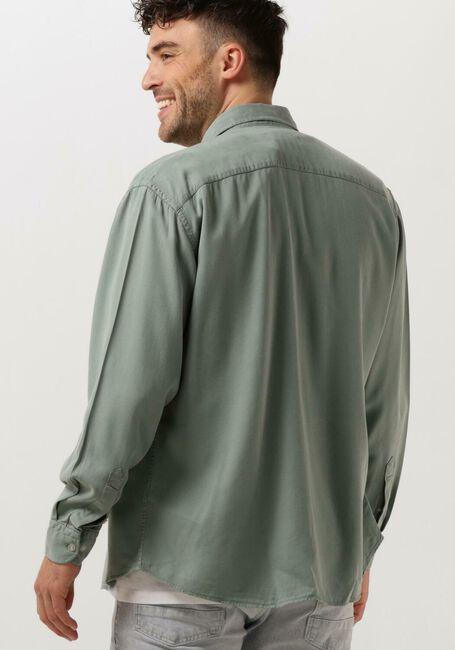 Groene WOODBIRD Casual overhemd WBYUZO TENCEL SHIRT - large