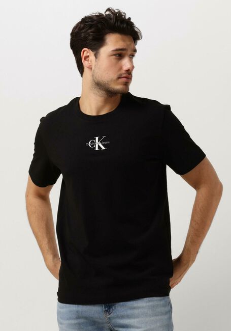 Zwarte CALVIN KLEIN T-shirt MONOLOGO REGULAR TEE - large