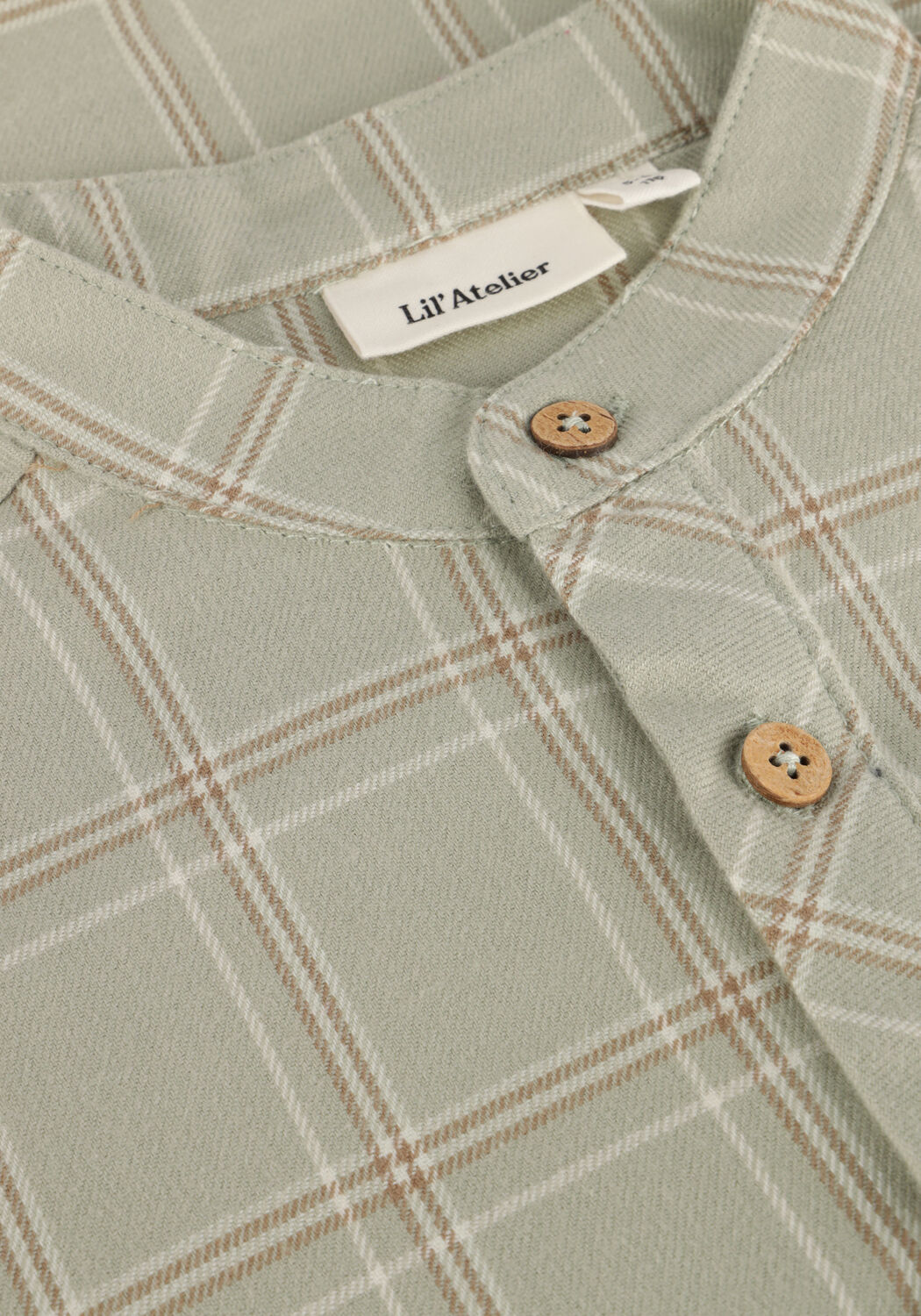 Olijf LIL' ATELIER Casual overhemd NMMODO LS NREG SHIRT LIL - large