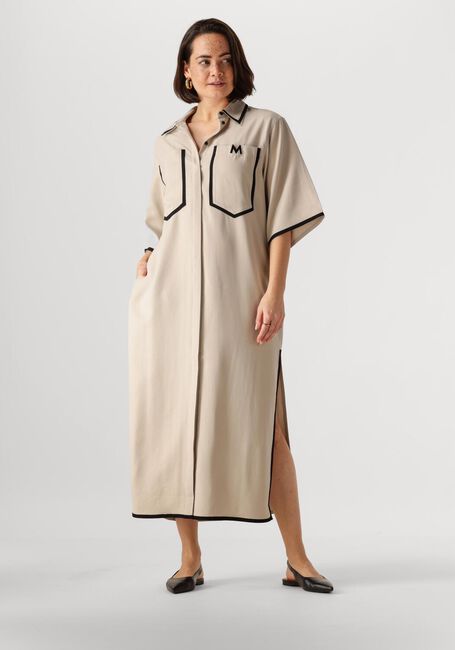Beige COPENHAGEN MUSE Midi jurk SI SHIRT DRESS - large