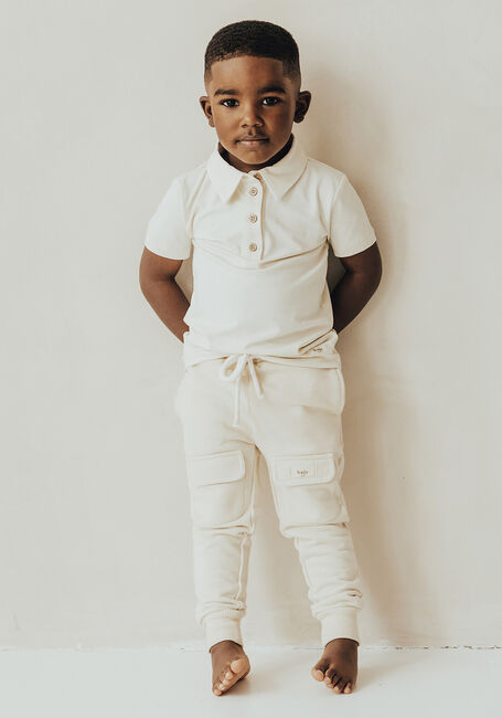 Zand BAJE STUDIO Joggingbroek FRENCH TERRY PANTS - large