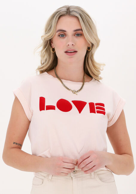 Roze BY-BAR T-shirt THELMA LOVE TOP - large
