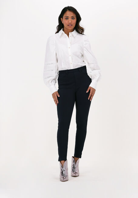 Gebroken wit SUMMUM Blouses SHIRT LACE APPLIQUÉ POPLIN STR - large
