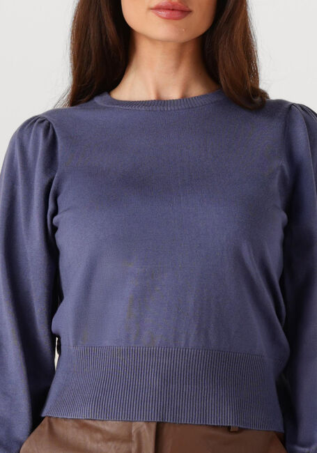 Blauwe MINUS Trui LIVA LONG SLEEVE PULLOVER - large