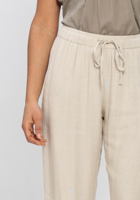Creme NEO NOIR Broeken SONAR DRAPY LINEN PANTS - large