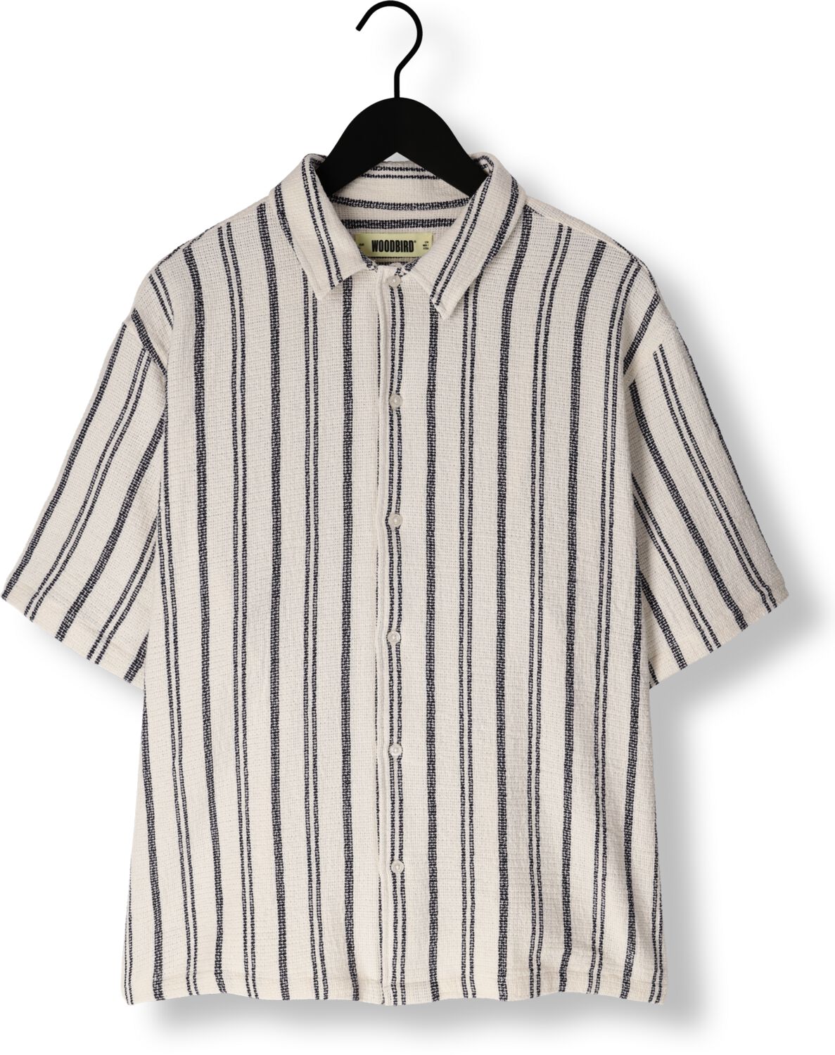 WOODBIRD Heren Overhemden Wbsunny Knipe Shirt Gebroken Wit