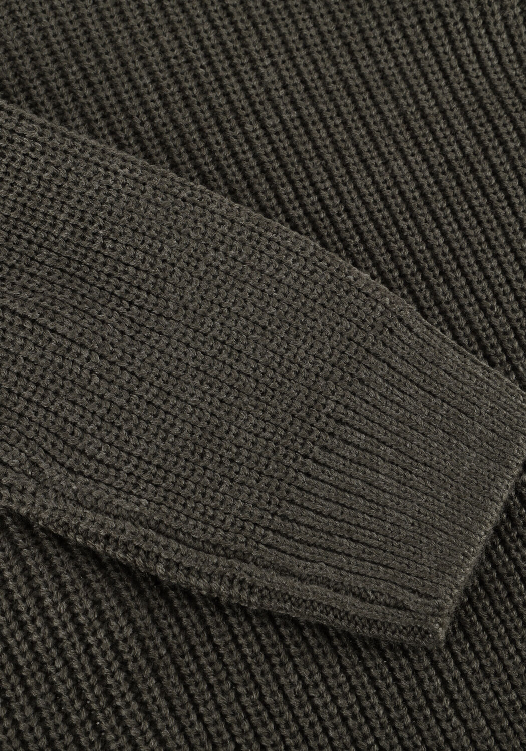 Donkergroene DSTREZZED Trui CREW RIBKNIT - large