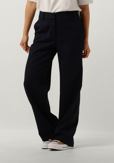 Donkerblauwe SELECTED FEMME Pantalon SLFRITA MW WIDE PANT - large