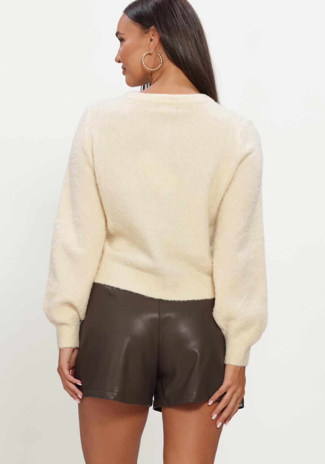 YDENCE Dames Truien & Vesten Cardigan Eden Creme