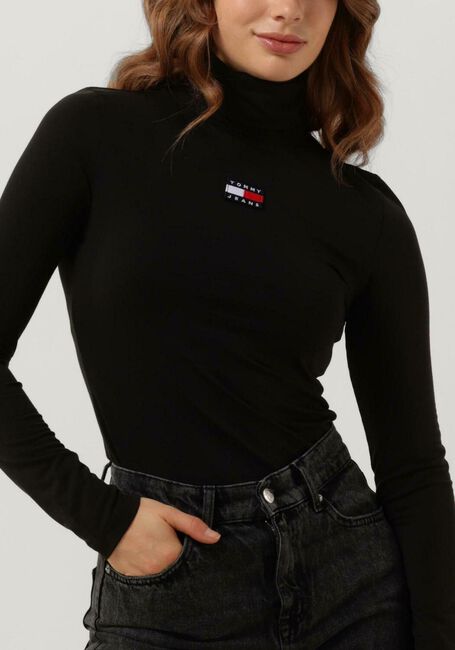 Zwarte TOMMY JEANS Longsleeves OTHER KNIT LONGSLEEVE - large