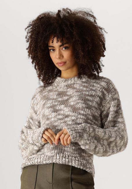 Taupe NUKUS Trui MORENO PULLOVER - large
