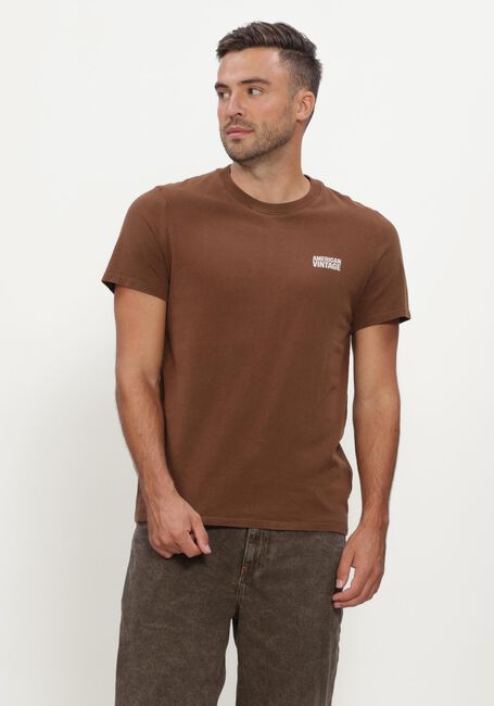 Bruine AMERICAN VINTAGE T-shirt YKOBOW - large