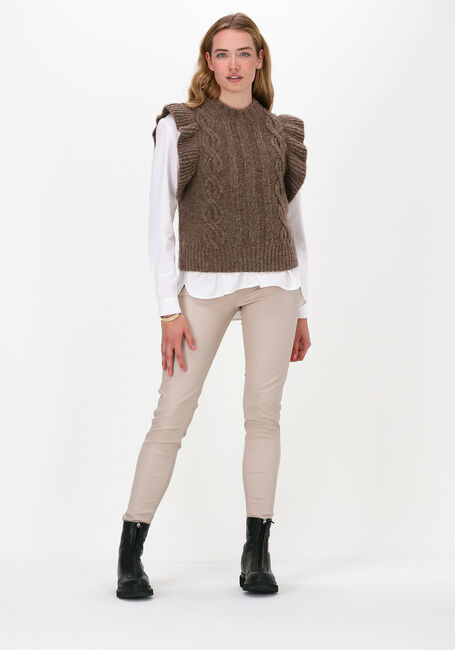 Beige SECOND FEMALE Spencer GUNHILD KNIT VEST - large