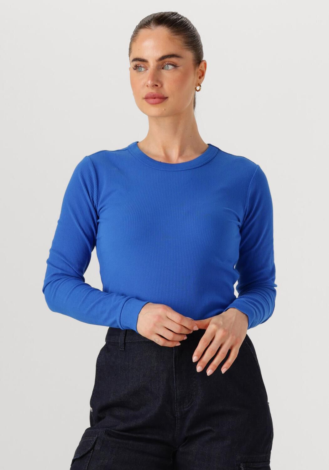 PENN & INK Dames Tops & T-shirts Longsleeve W25f1745 Blauw