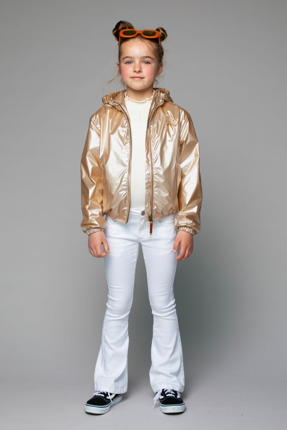 MOODSTREET Meisjes Jassen Girls Jacket Hood Goud