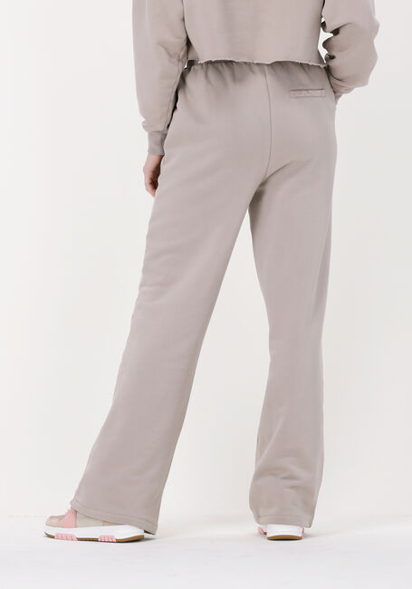 Beige COLOURFUL REBEL Joggingbroek UNI LOGO BADGE PINTUCK PIGMENT DYE STRAIGHT SWEAT PANTS - large