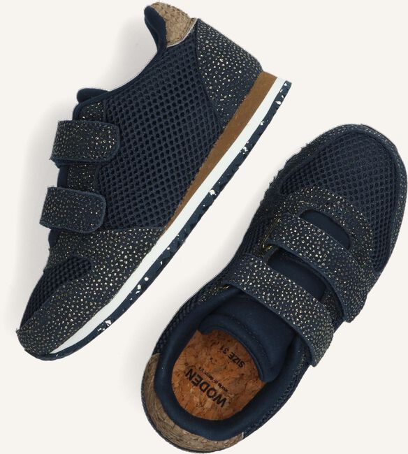 Blauwe WODEN Lage sneakers SANDRA PEARL MESH Blauwe WODEN Lage sneakers SANDRA PEARL MESH - large