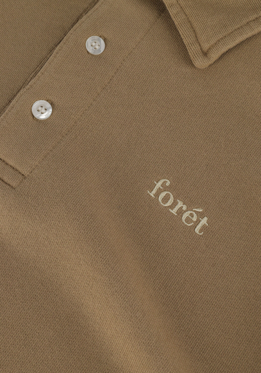 Zand FOR&Eacute;T Trui HERB POLO SWEATSHIRT - large