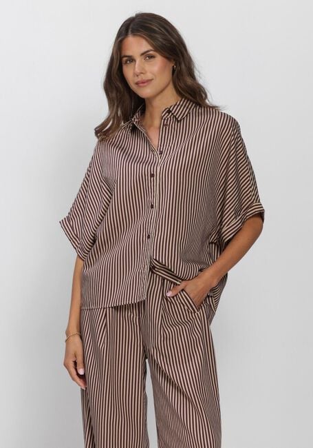 Bruine BY-BAR Blouses SUNNY STRIPE BLOUSE - large