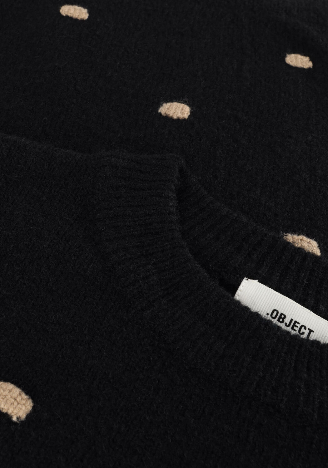 Zwarte OBJECT Trui OBJEVE NOSIA L/S PULLOVER OAP - large