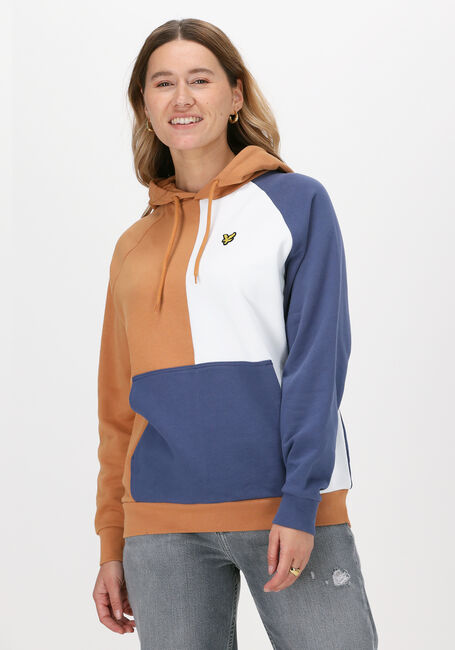 Multi LYLE & SCOTT Sweater PATCHWORK HOODIE - large
