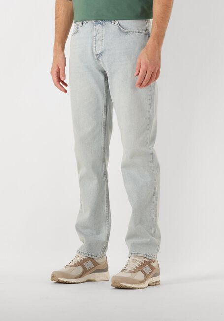 Lichtblauwe PURE PATH Straight leg jeans THE ERIC REGULAR FIT JEANS - large