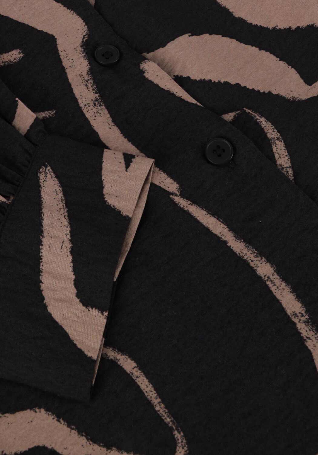 Zwarte OBJECT Mini jurk OBJJACIRA L/S V-NECK SHORT DRESS - large