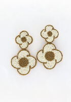 Gouden NOTRE-V Oorbellen X FLORINE - FLOR DE ORO - medium