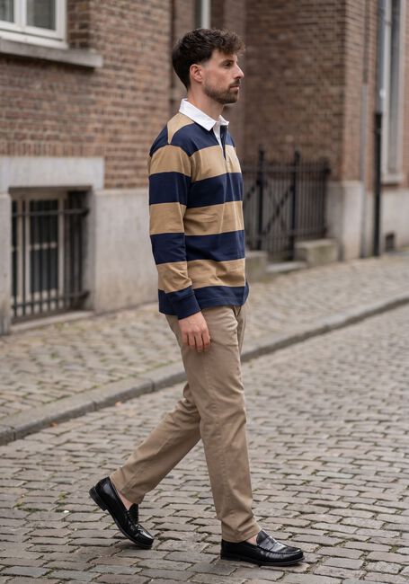 Beige BARBOUR Polo BROOME RUGBY SHIRT - large