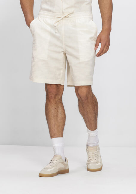 Ecru LACOSTE Korte broek RELAXED FIT WAFFLE TEXTURE SHORTS - large