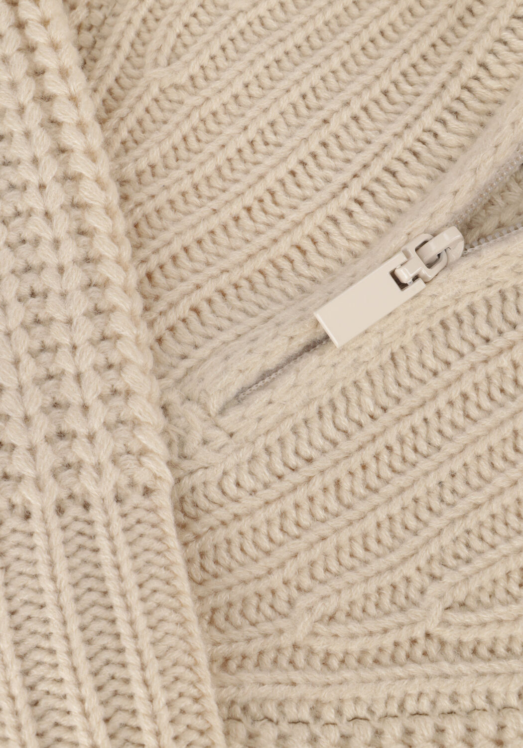 Zand COLOURFUL REBEL Trui YFKE KNITWEAR ZIP PULLOVER - large