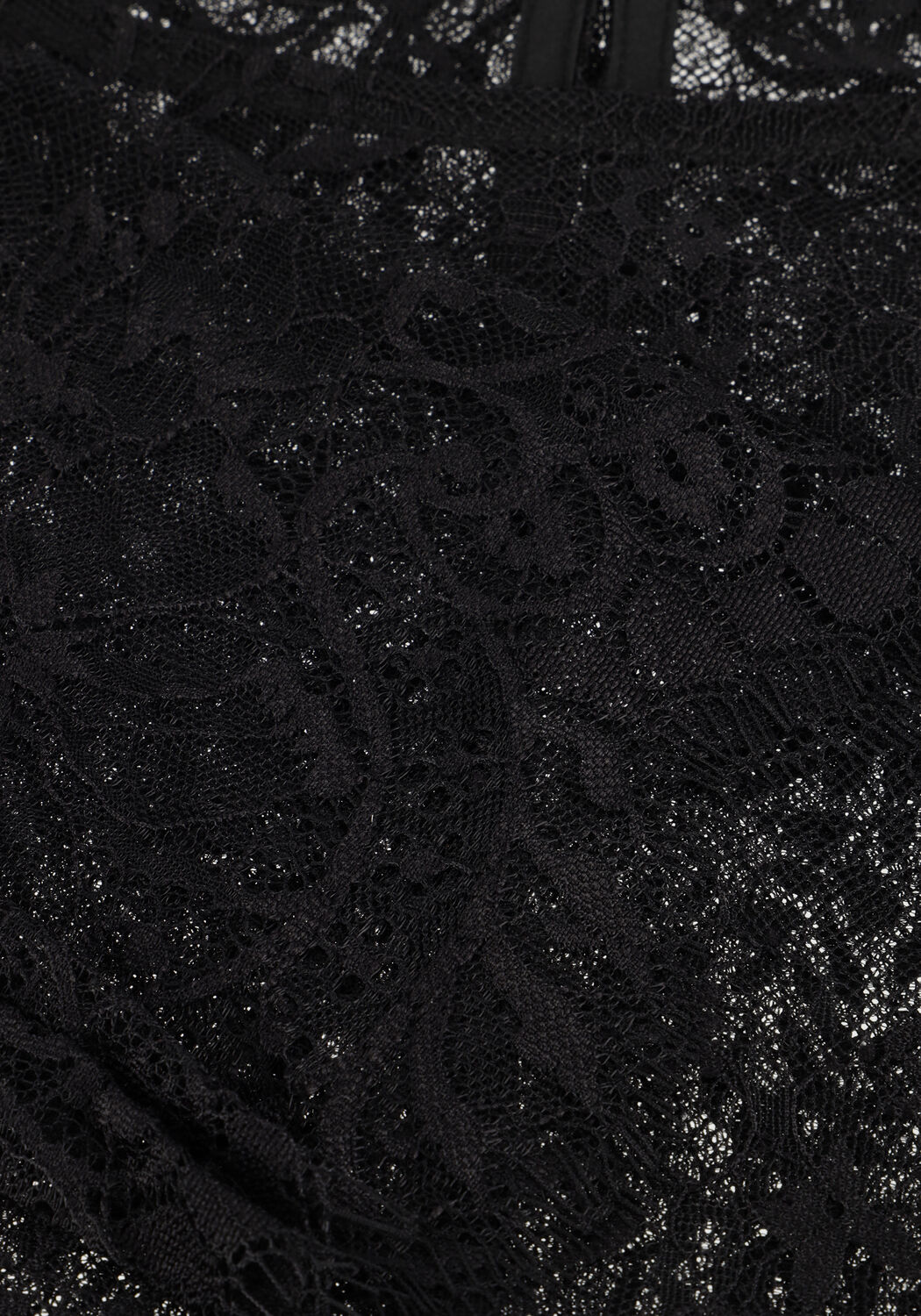 Zwarte SELECTED WOMEN Tops & T-shirts SLFDAPHNE LS LACE TOP - large