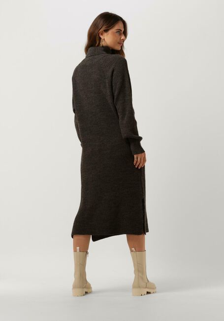 Bruine LEVETE ROOM Midi jurk LR-KALIMA 13 DRESS - large