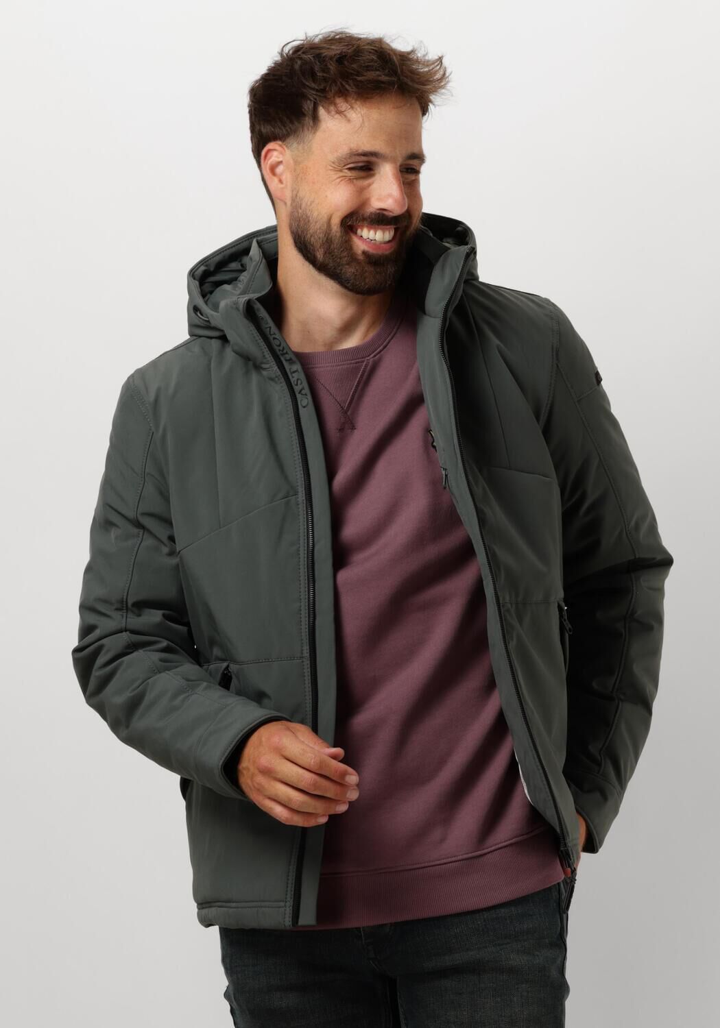 CAST IRON Heren Jassen Short Jacket Softshell Superbolt Groen