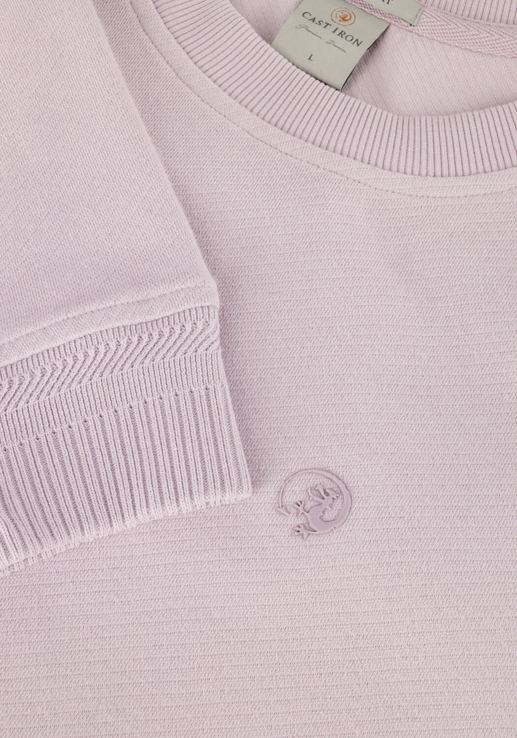 Lila CAST IRON Trui LONG SLEEVE R-NECK REGULAR FIT TWILL - large