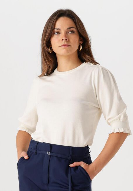 Witte FABIENNE CHAPOT Trui MOLLY SHORT SLEEVE PULLOVER - large