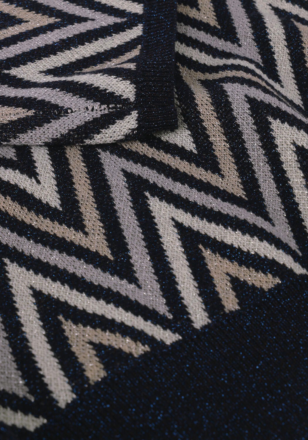 Donkerblauwe NEO NOIR Trui JOHANNA POINT KNIT BLOUSE - large