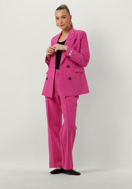 Roze COLOURFUL REBEL Pantalon RUS UNI STRAIGHT PANTS - large
