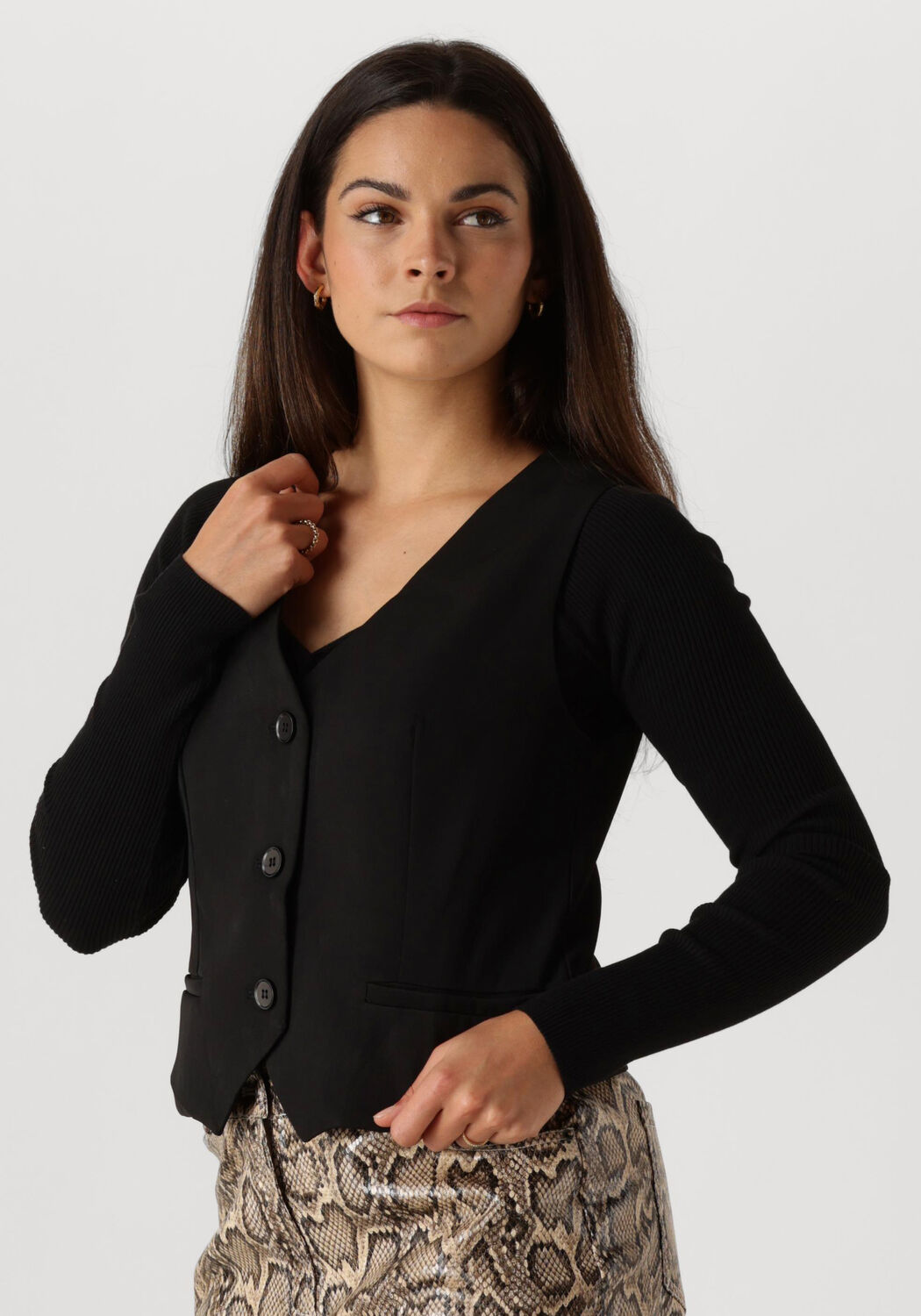 Ydence Veelzijdig Zwart Gilet Kaia Black Dames