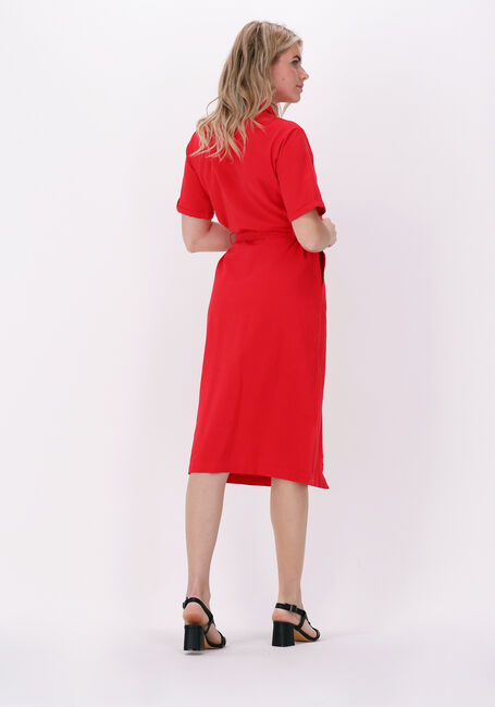 Rode CC HEART Midi jurk LINEN SAFARI DRESS - large