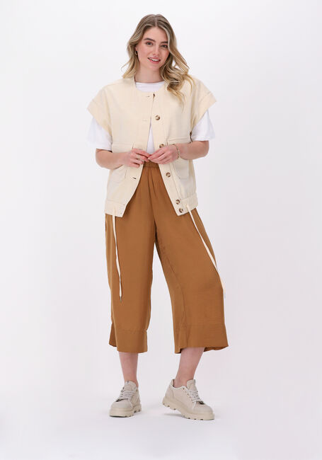 Bruine SECOND FEMALE Wijde broek MINGA NEW TROUSERS - large