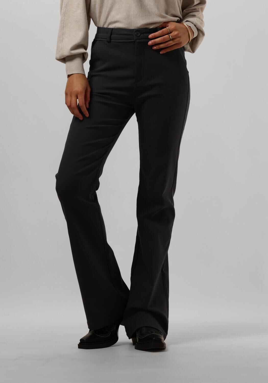 Minus Grijze Flared Broek voor Vrouwen Gray Dames