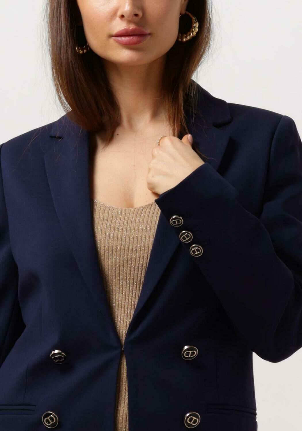 TWINSET MILANO Dames Blazers 241tp2270 Donkerblauw