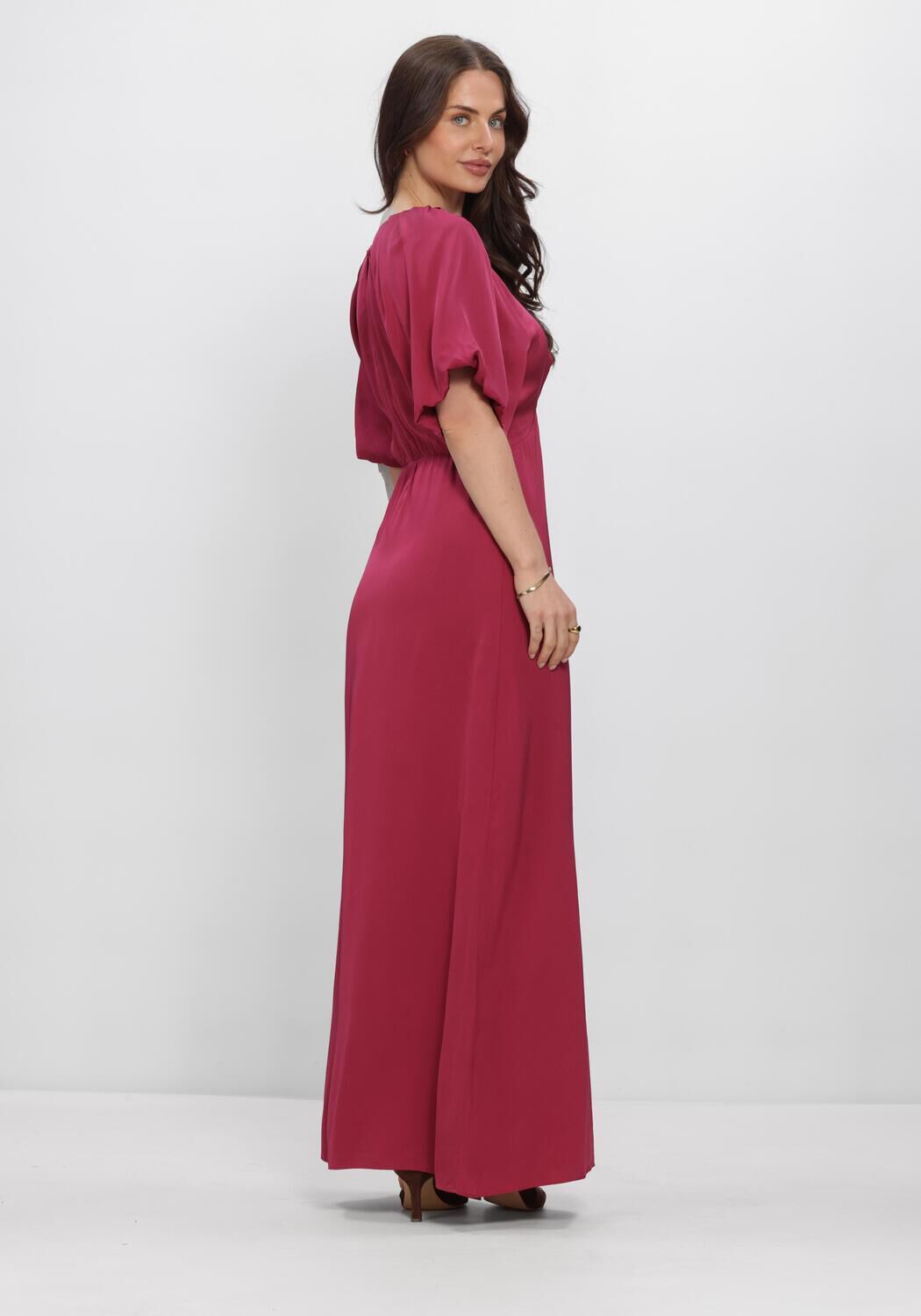 Rode SELECTED WOMEN Maxi jurk SLFLAURINA REGULAR 2/4 ANKLE DRESS - large