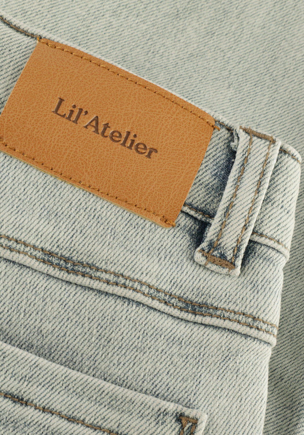 Lichtblauwe LIL' ATELIER Straight leg jeans NMNKIM HW LOOSE AN JEANS - large
