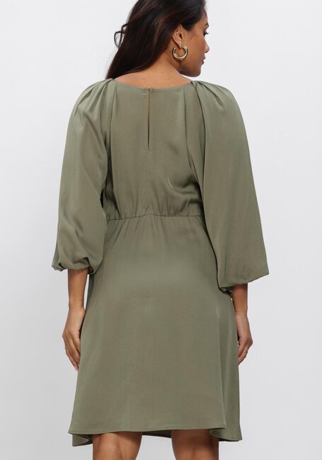 Olijf SELECTED WOMEN Mini jurk SLFLAURINA 3/4 SHORT OPEN BACK DRESS - large