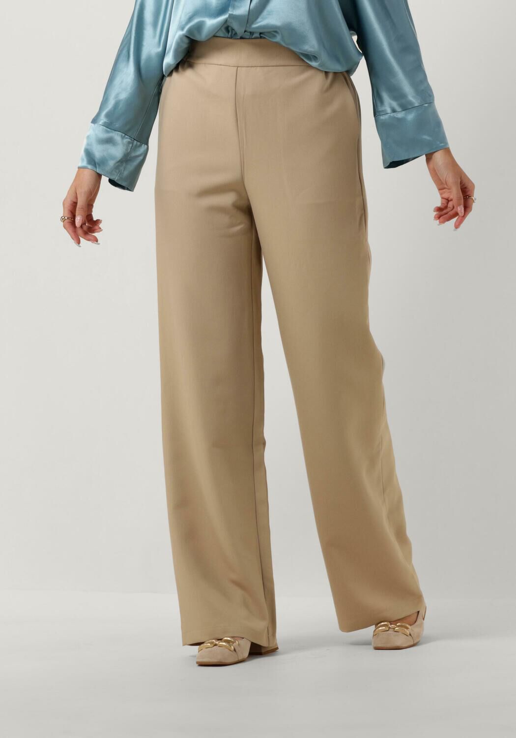 Ibana Elegante Panama Broek Beige Dames