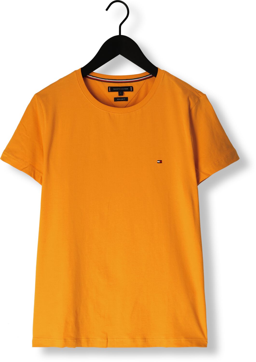 TOMMY HILFIGER Heren Polo's & T-shirts Stretch Slim Fit Tee Oranje