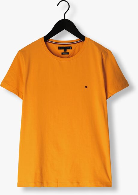 Oranje TOMMY HILFIGER T-shirt STRETCH SLIM FIT TEE - large